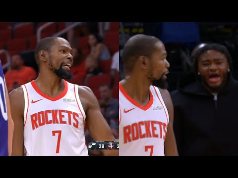 Kevin Durant talking trash in Rockets debut "you new here boy… why yo a*s talkin" 😂