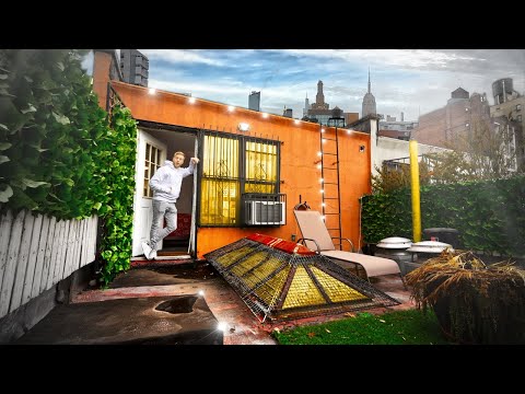 Living in a Tiny-House in a NYC Rooftop Garden…