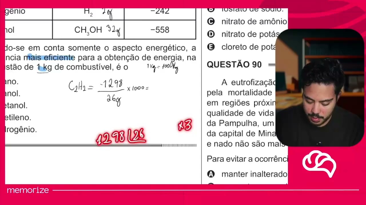 Resolução em Vídeo — Questão 88 ENEM 2014 PPL