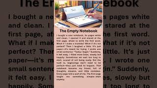 The Empty Notebook  #redditstories #improveenglish #positivethinking #empty #notebook