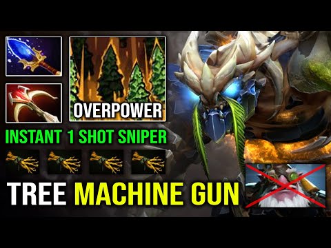 AGHANIM TINY IS OVERPOWER Tree Machine Gun +45K Damage Instant Delete Enemy Dota 2