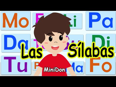 Aprende a leer con MiniDon! Las sílabas para niños! Aprende a leer y escribir!