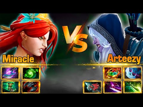Miracle Windranger VS Arteezy 14,000 MMR Highlights [Watch & Learn]