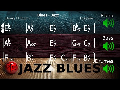 Jazz Blues in Eb - Jazz Backing Track / Play-along (110bpm)