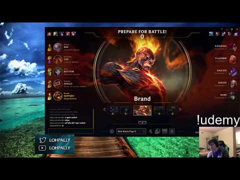 LOHPALLY Unranked to Challenger | Support Brand | Diamond 4 |  Full Game Jhin Brand V Vladimir Nami