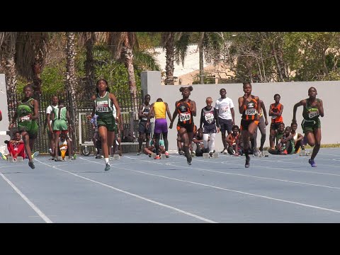 2020 National HS Championships U15 Girl 100M Heat 6