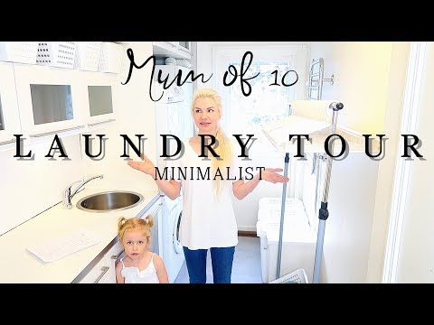 MINIMALIST LAUNDRY TOUR / MOM OF 10