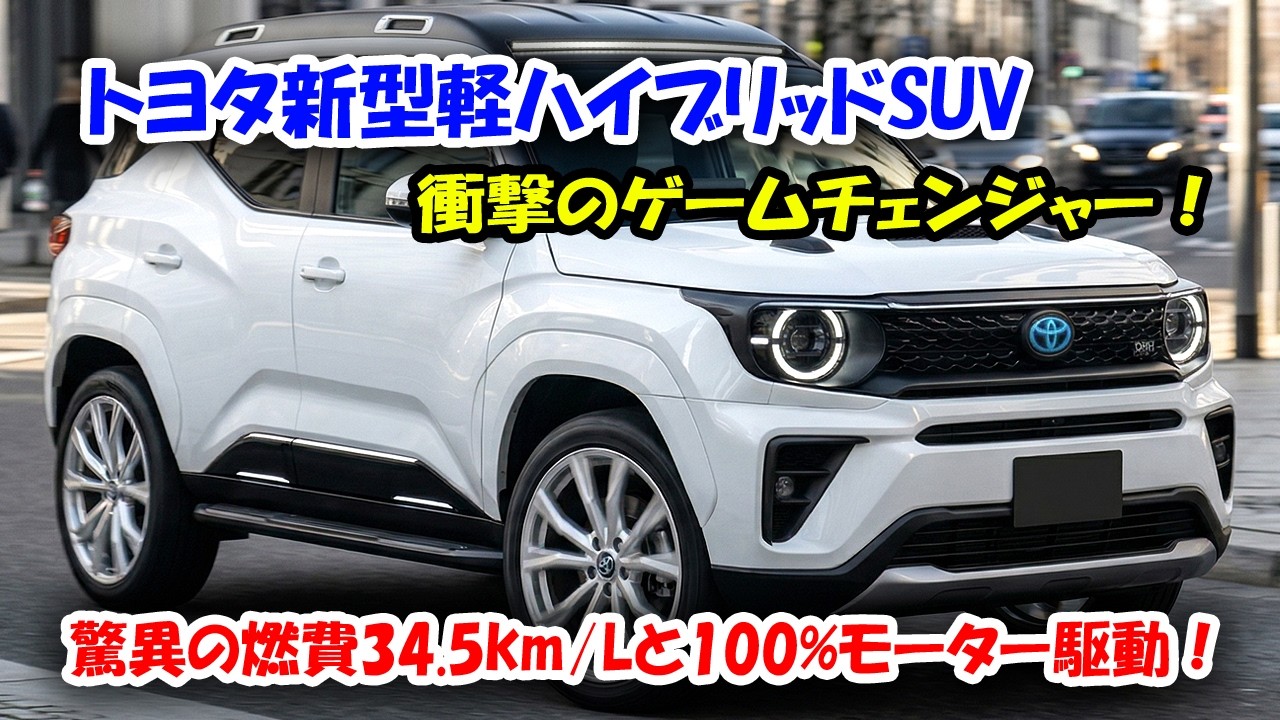 トヨタ新型軽ハイブリッドSUV極秘画像が流出！スペックがヤバすぎる件…圧倒的トルクで王座交代か？