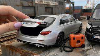 Unboxing of Most Realistic Mercedes S-Class W223 1:24 Diecast Model Review 😍 RP