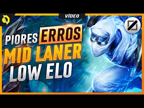 ERROS IMPERDOÁVEIS de MID LANERS LOW ELO no LOL