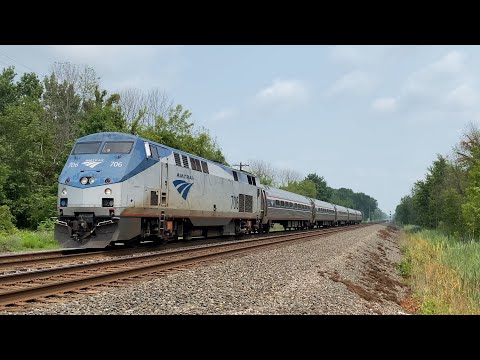 Welcome back Amtrak 63 "Maple Leaf" to the Central NY region! (7/19/21) [4K60]