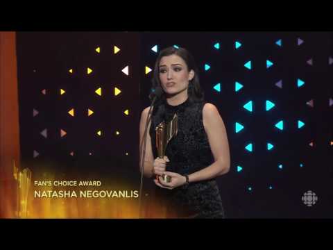 Natasha Negovanlis 2017 Fan's Choice Award Acceptance Speech
