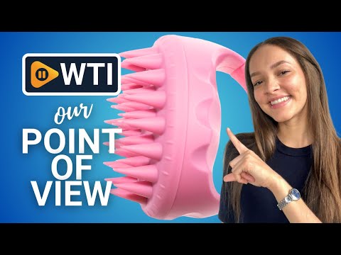 Durable Silicone Scalp Massager Hair Cleaning Comb Multifunctional Hair Shampoo Brush(Pink) - WTI product video review