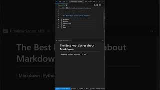 The best kept secret in Markdown
