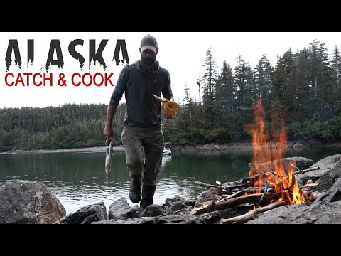 Join me as I Catch & Cook Wild Salmon on Remote Alaskan Stream!