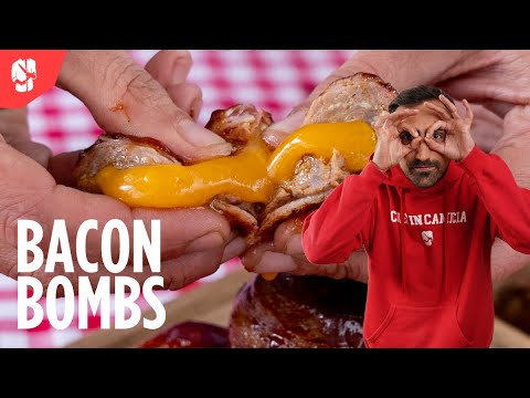 Polpette Bacon Bombs: ricetta deliziosa con cheddar, bacon e salsa bbq | Chef Camicia!