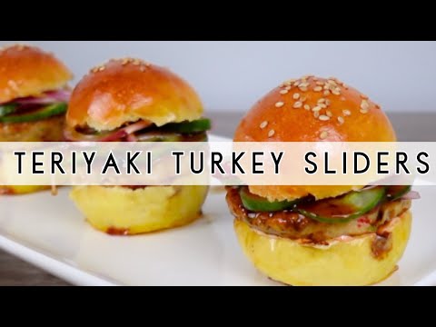 Best Turkey Burger or Slider Recipe | How to make easy quick teriyaki sauce