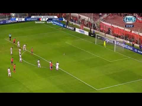 Gol de penal de Barco. Independiente 3 - 1 Libertad. Semifinal (vuelta) - CONMEBOL Sudamericana