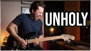 UNHOLY - Sam Smith, Kim Petras | Sebastian Lindqvist Guitar Cover (ROCK VERSION)