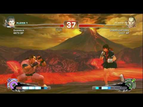 SSF4 - Groinkick (Sakura) VS. STRIPFIGHTERIV (Dan)