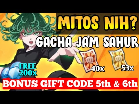 2 New Gift Code | Gacha 100x Tiket Rekrut Hero Dapat SSR ? - One Punch Man The Strongest Tips Gacha
