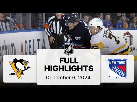 NHL Highlights | Penguins vs. Rangers | December 06, 2024