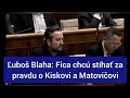 Ľuboš Blaha Fica Chcú Stíhať Za Pravdu O Kiskovi A Matovičovi
