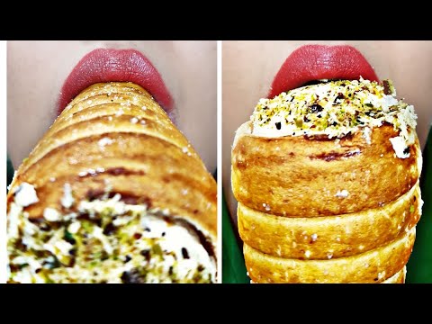 asmrcreamy sweets*asmr cream cake*asmr eating sweets*asmr mukbang sweets
