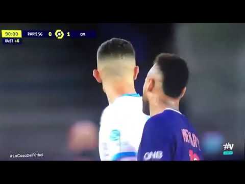 Neymar jr fights with Alvaro