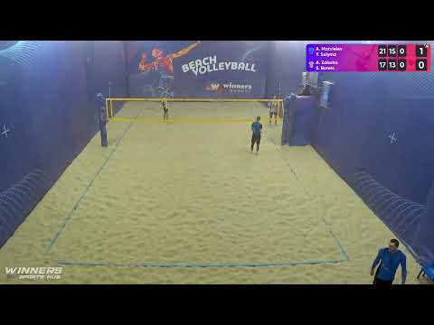 11:05 A. Matvieiev / Y. Sulyma - A. Zabuha / S. Borets 12.02.2023 | Winners Beach Volleyball