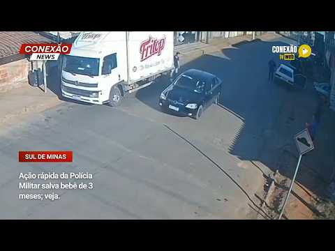 Vídeo: Ação rápida da Polícia Militar salva bebê de 3 meses; veja.