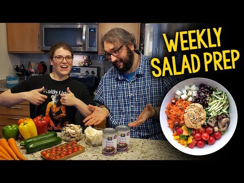 Our Weekly Salad Prep Guide (Plant Based, Vegan, Oil Free)