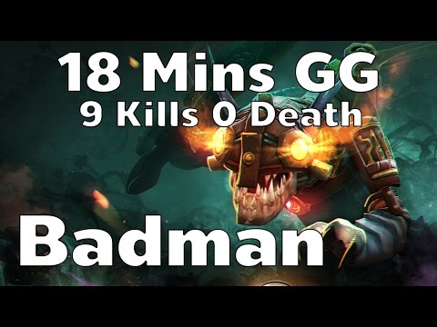 Badman Plays Slark Carry 18 Mins GG 9 Kills 0 Death Ranked Match - DotA2 Rage Quit Channel