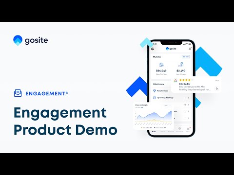 This video is a product demonstration by GoSite showcasing the engagement features of their HVAC operations software.
