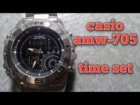 casio AMW-705 hunting timer time setting