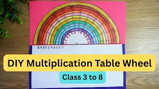 DIY Multiplication Table Wheel | Easy Maths Model for Students | Maths Project | Maths working model