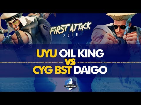 UYU Oil King (Rashid) vs CYG BST Daigo (Guile) - First Attack 2019 Top 16 - CPT 2019