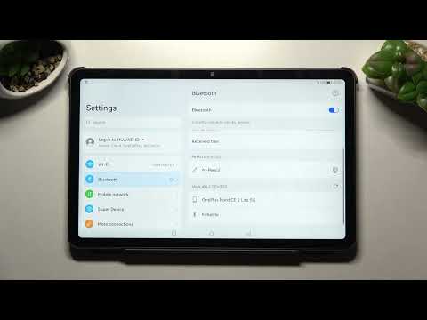 HUWAEI Matepad 10.4 2022 - How To Connect Bluetooth Device