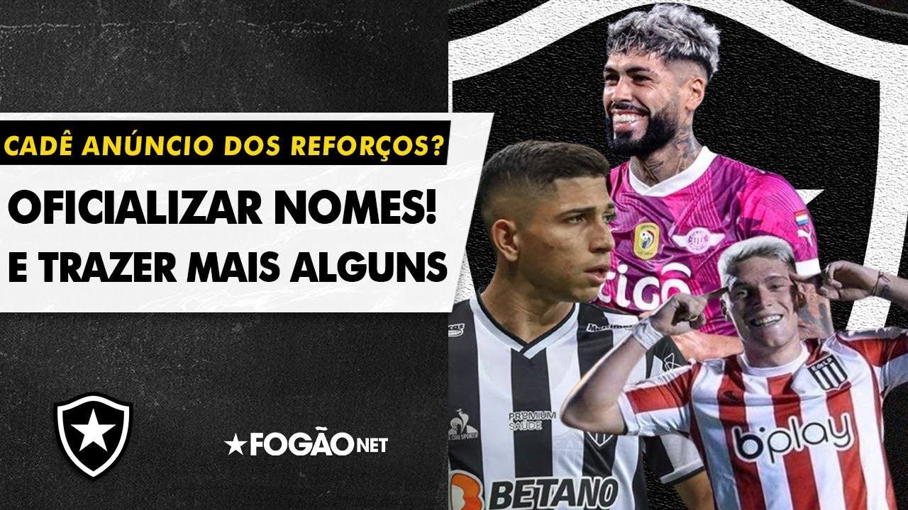 VÍDEO | Ainda faltam quatro reforços para o Botafogo; atualizações sobre Rollheiser