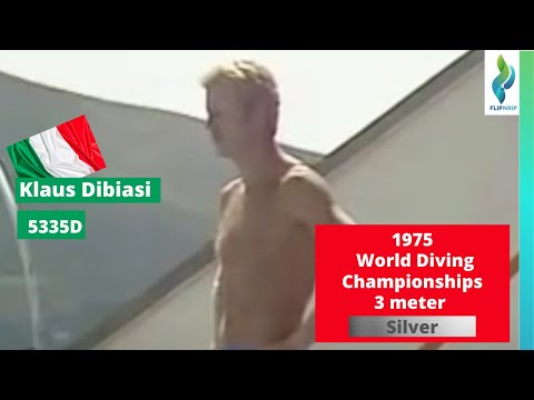 1975 Klaus Dibiasi  Team Italy - 5335D - 8s - 3 meter springboard diving - World Diving Championship