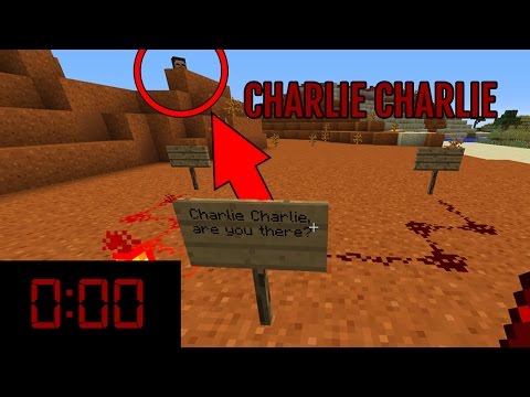 Do NOT Try The Charlie Challenge in Minecraft at MIDNIGHT (SCARY)