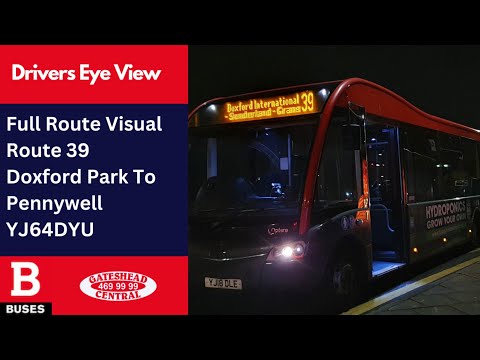 FULL ROUTE VISUAL | Nexus Bus Route 39 - Doxford to Pennywell + Return | YJ64DYU