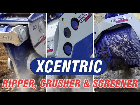 XCENTRIC PRODUCTS. RIPPER, CRUSHER & SCREENER