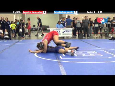 FILA Junior 63 kg / 138.75 lbs. - Angelica Hernandez vs. Samantha Ouye-gonzalez