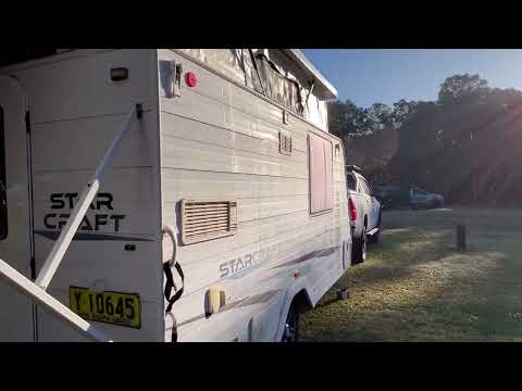Camping at Myall River Camp, Hawks Nest, NSW