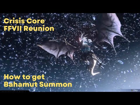 Crisis Core FFVII: How to get Bahamut Summon (Final Fantasy 7 Reunion PS5 Gameplay)