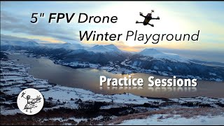 FPV Freestyle Drone Mountain Practice Highlights. Long range flight and Acro racing tricks.