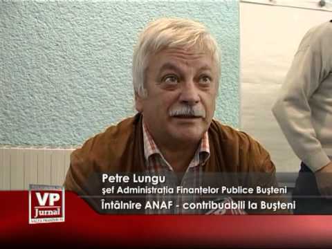 Întâlnire ANAF-contribuabili la Buşteni