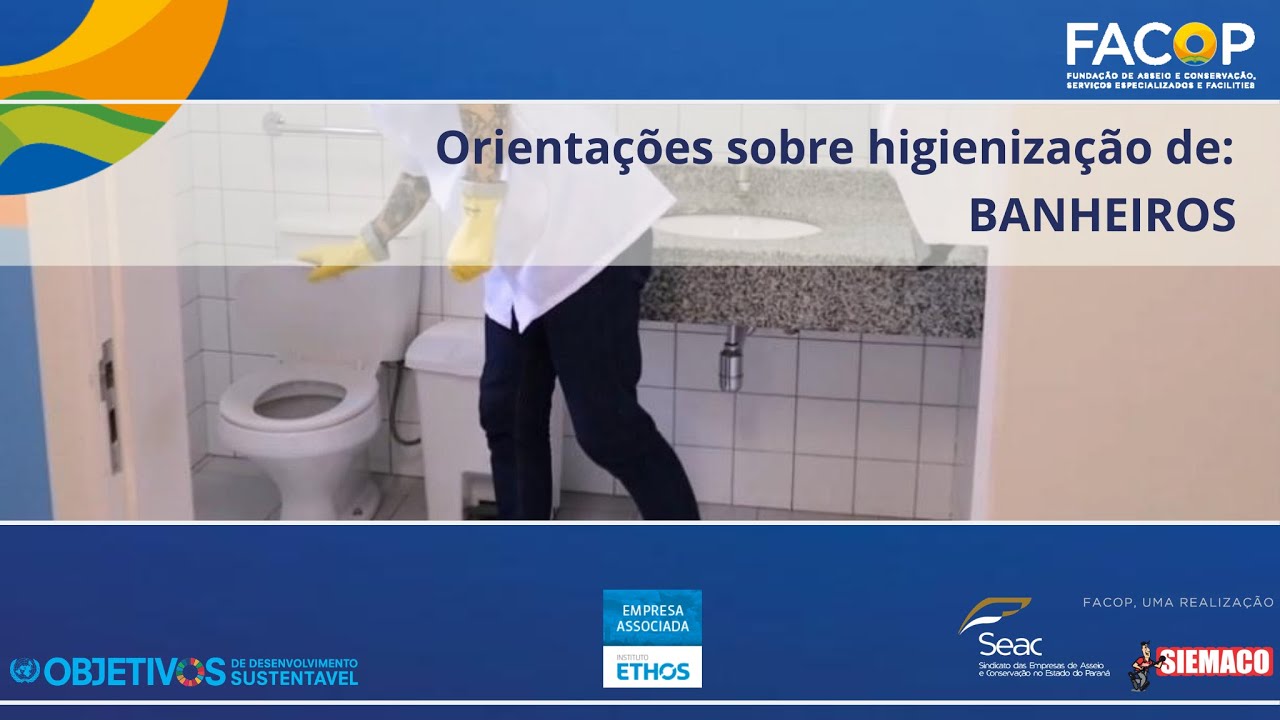 LIMPEZA DE BANHEIROS (legenda port.)