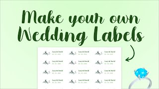 How to make wedding labels